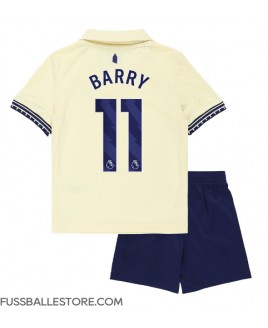 Günstige Everton Thierno Barry #11 Auswärts Trikotsatzt Kinder 2025-26 Kurzarm (+ Kurze Hosen)